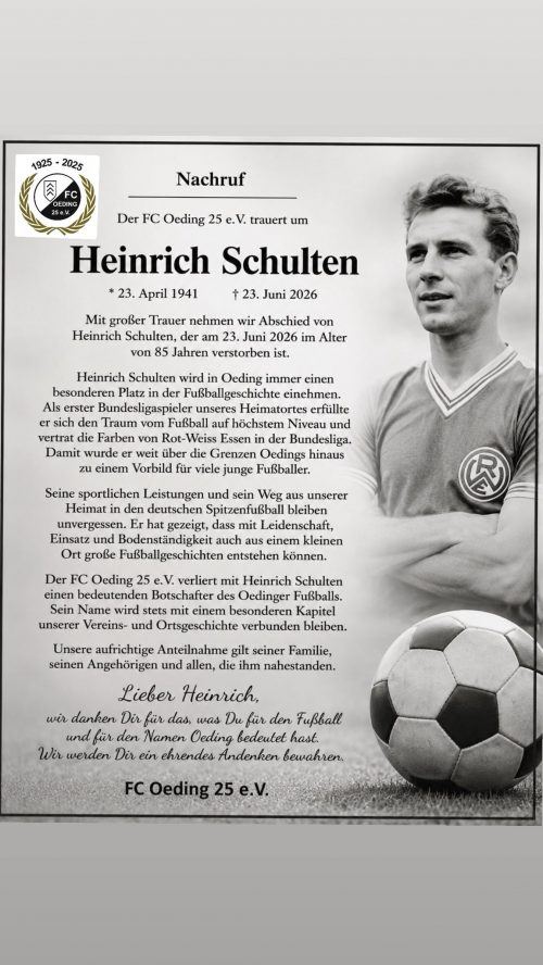 Nachruf Heinrich Schulten